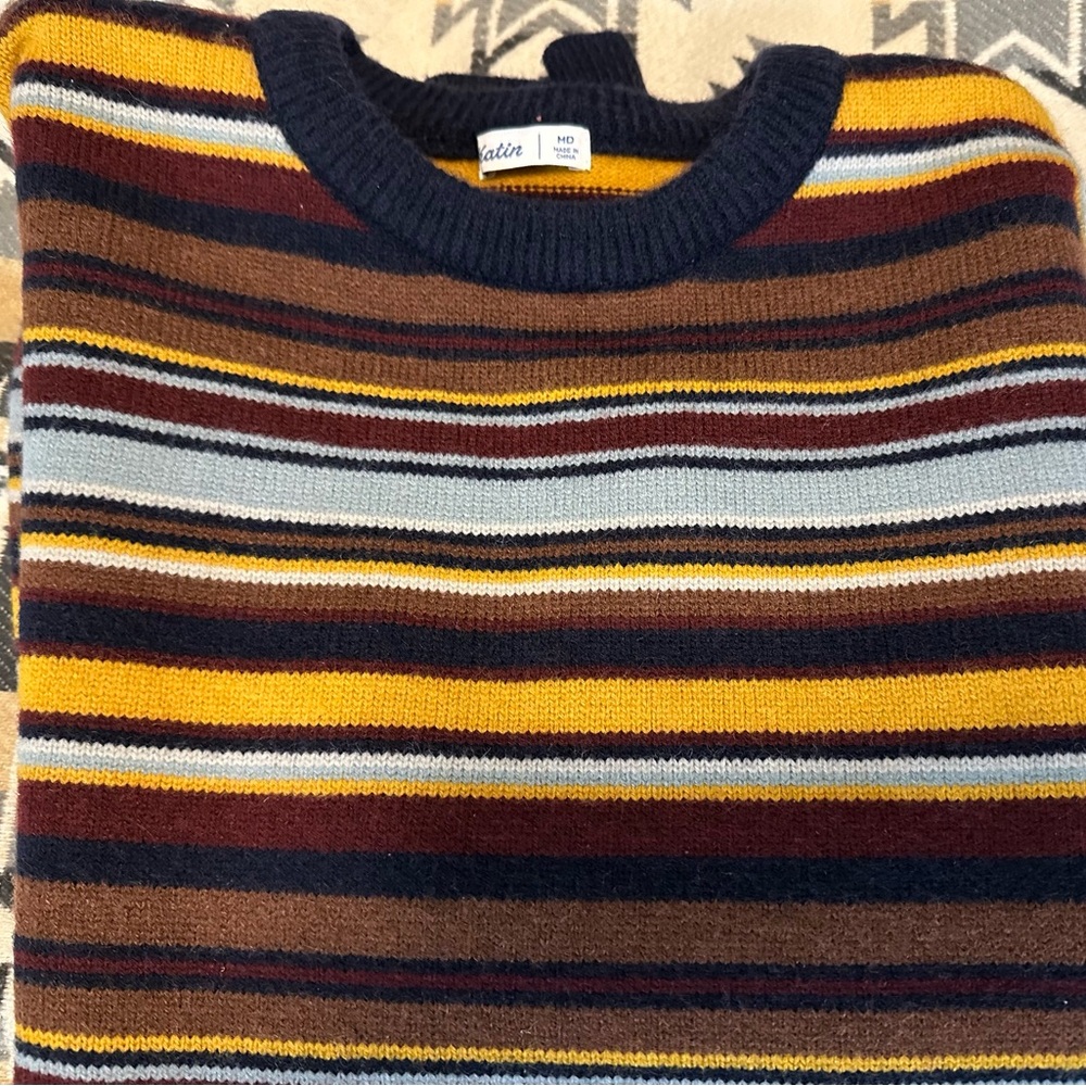 Katin Blue and Yellow Crewneck Sweater